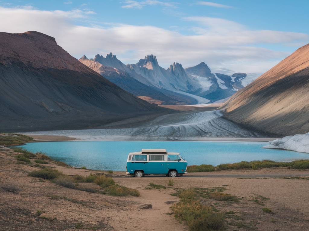 En van à travers la Patagonie : Aventure sauvage entre steppe, glaciers et sommets