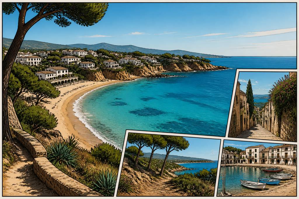 Costa Dorada carte des plages, villages et itinéraires à découvrir