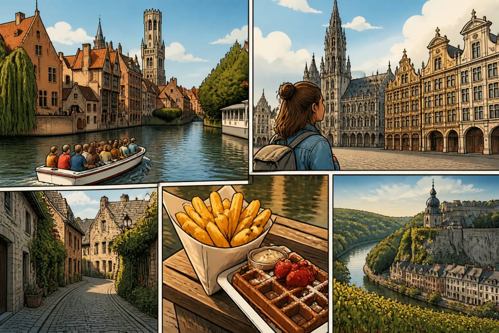Visiter la Belgique en 5 jours : itinéraire complet entre villes historiques et paysages incontournables