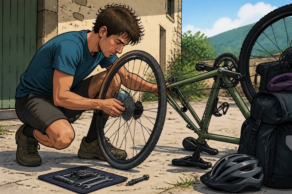Démontage roue arrière vélo : guide pratique pour voyageurs et randonneurs