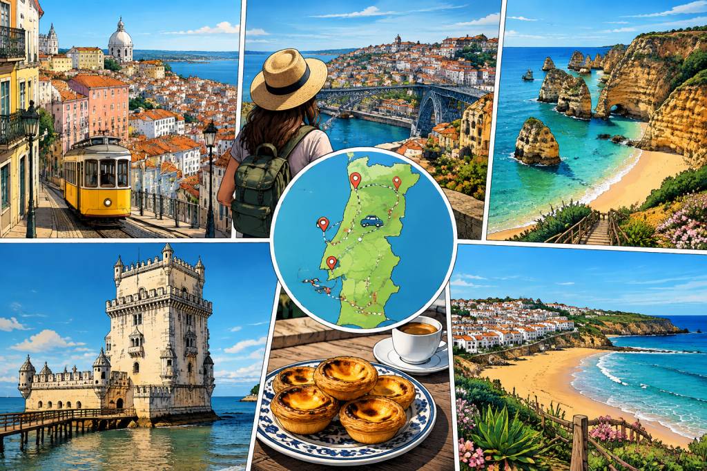 Visite Portugal 1 semaine : l’itinéraire idéal entre villes, plages et découvertes