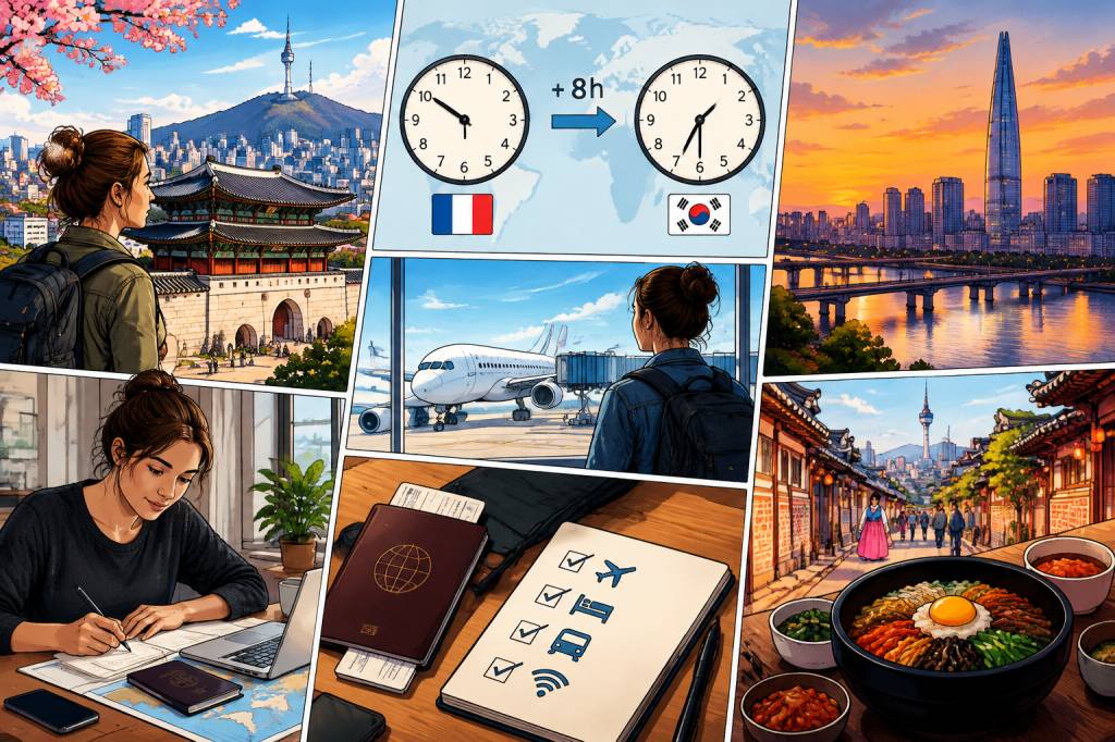 Décalage horaire à Seoul : tout savoir pour préparer votre voyage en Corée du Sud