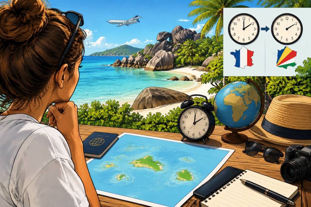Décalage horaire aux Seychelles : tout savoir pour bien préparer son voyage