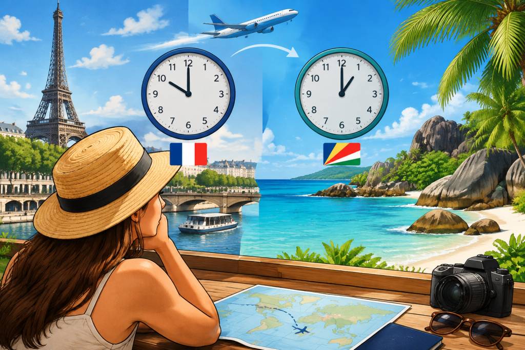 Décalage horaire France Seychelles : quelle heure est-il aux Seychelles ?